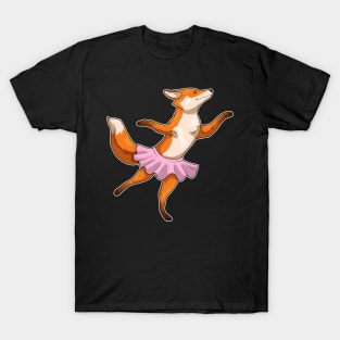 Fox Ballerina Ballet Dance T-Shirt